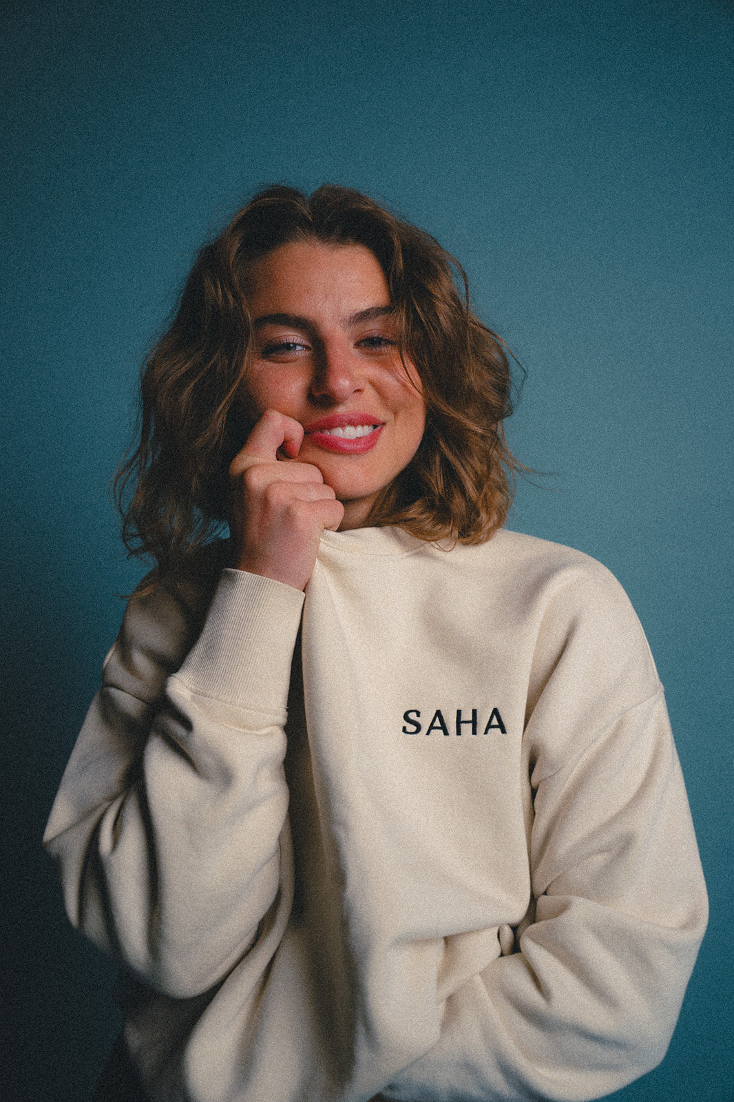 Embroidered crewneck