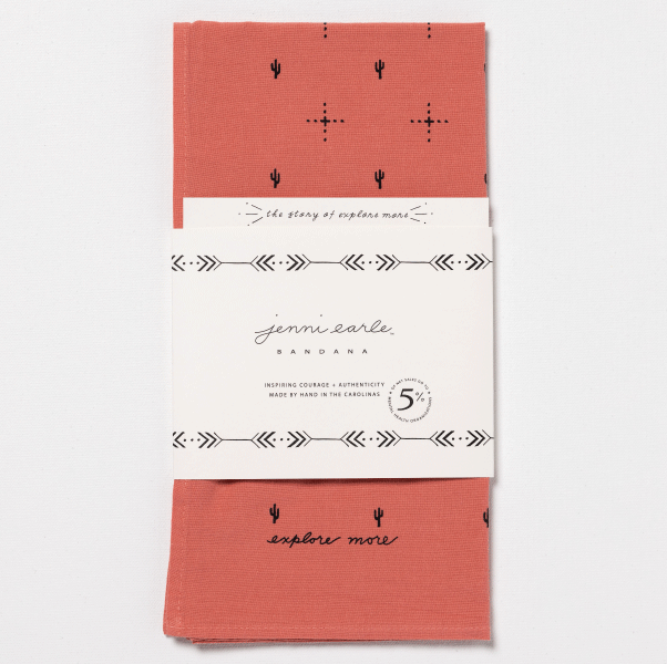 'explore more' bandana