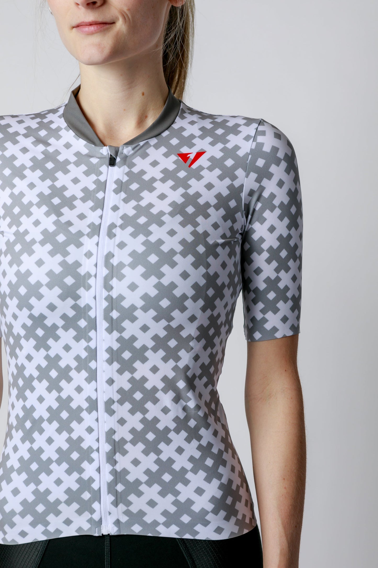 Kansept1 Women's ProSpec Rouleur SZ Jersey | #HashTag | Tarmac Gray/White