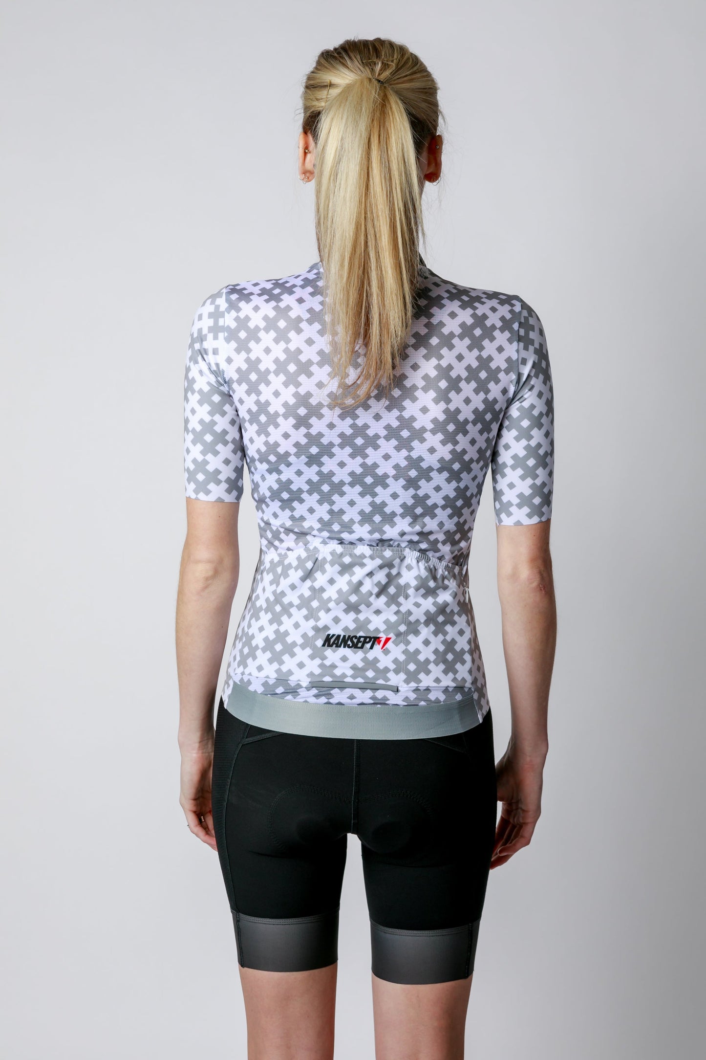 Kansept1 Women's ProSpec Rouleur SZ Jersey | #HashTag | Tarmac Gray/White