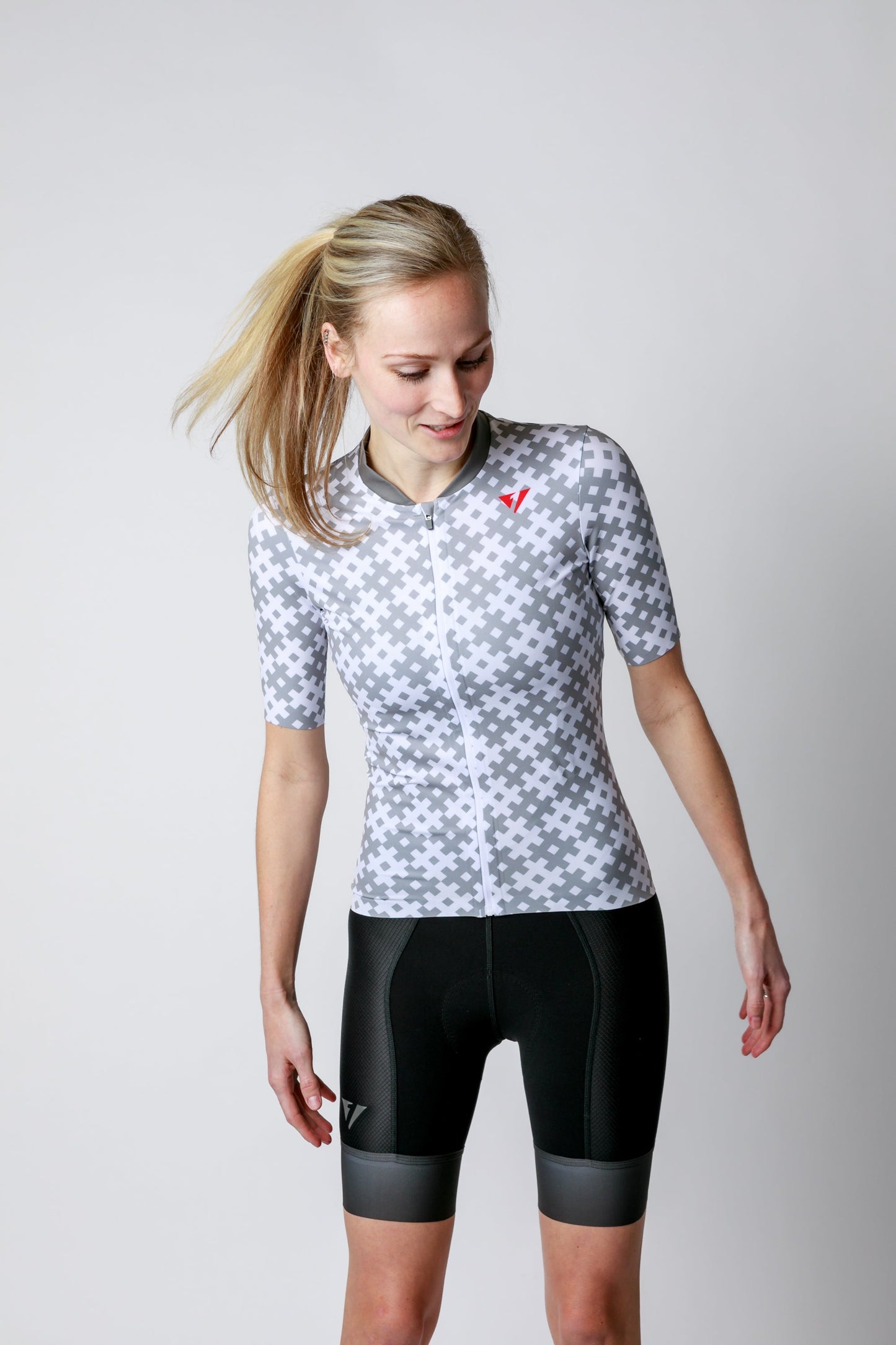 Kansept1 Women's ProSpec Rouleur SZ Jersey | #HashTag | Tarmac Gray/White