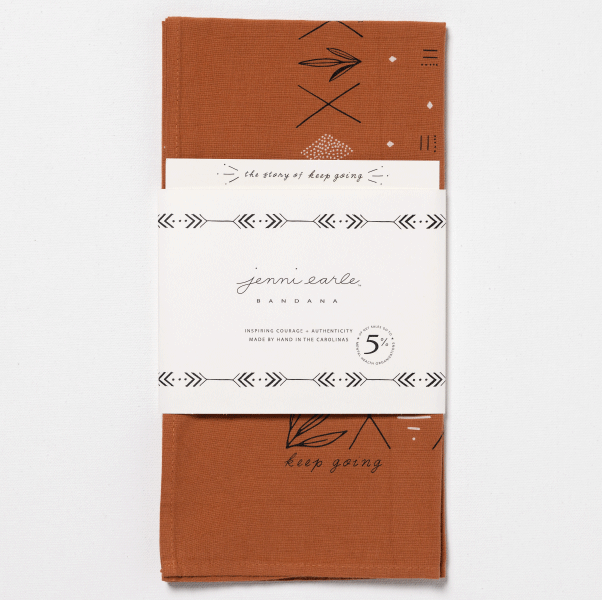 'keep going' bandana