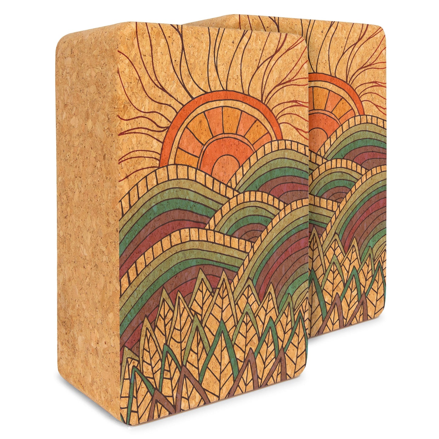 Yologa Yoga Artist Cork Yoga Block SET