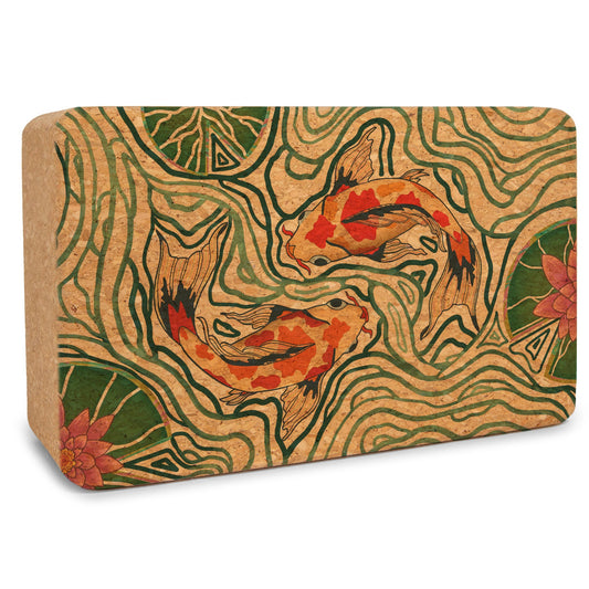 Yoloha Yoga Pond of Harmony Cork Yoga Block