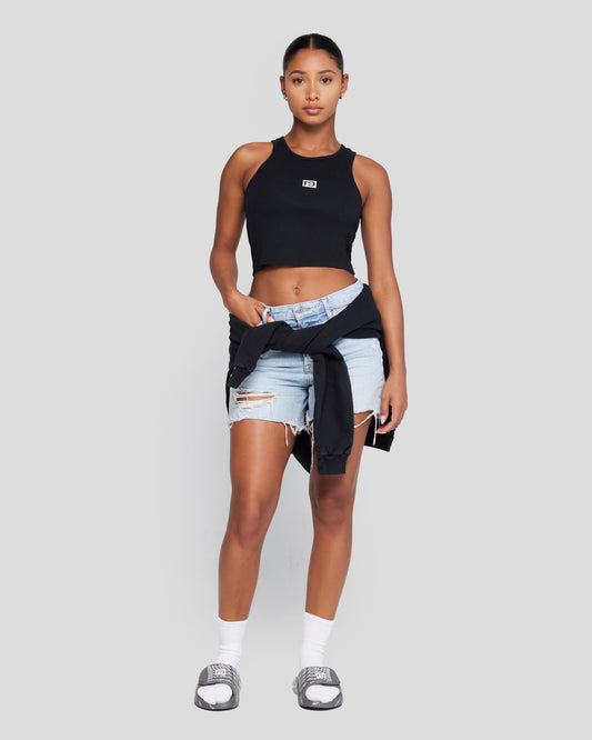 re—inc Core Crop Rib Tank