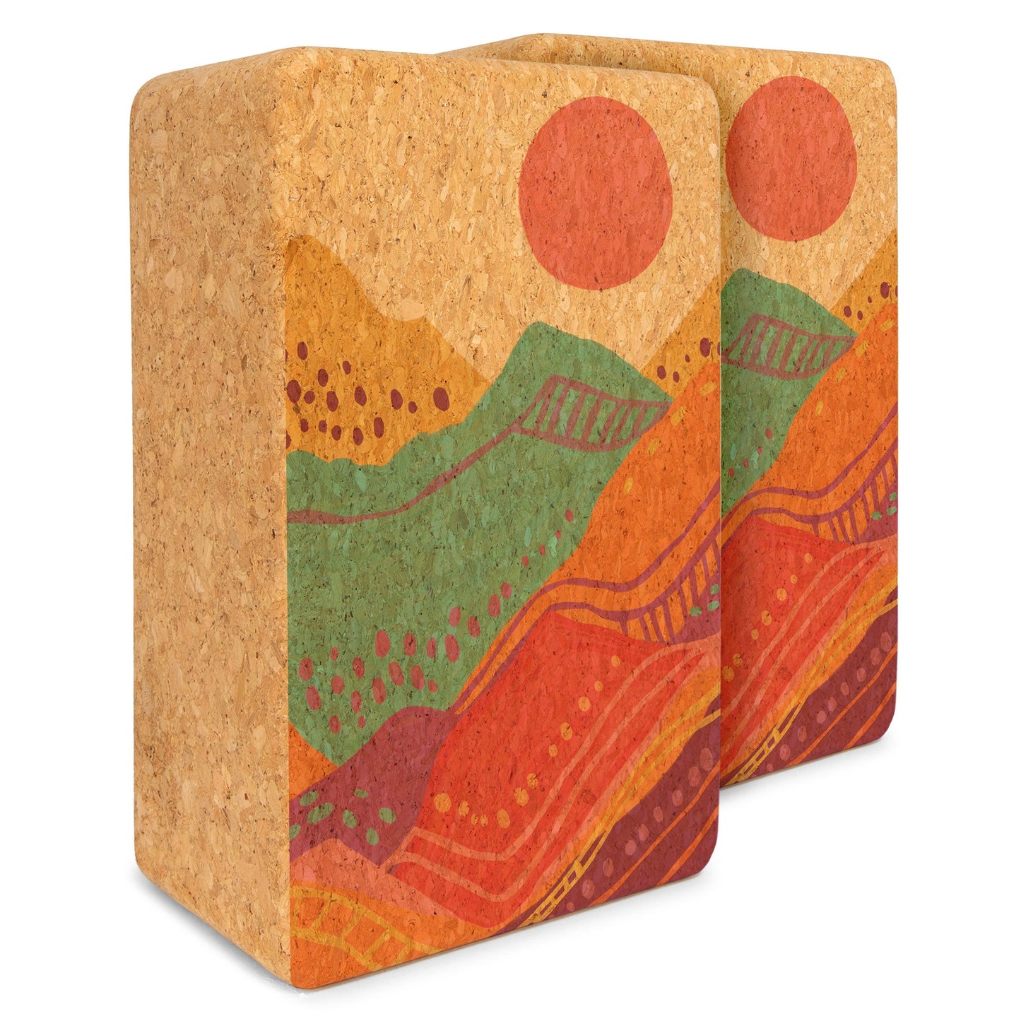 Yologa Yoga Artist Cork Yoga Block SET