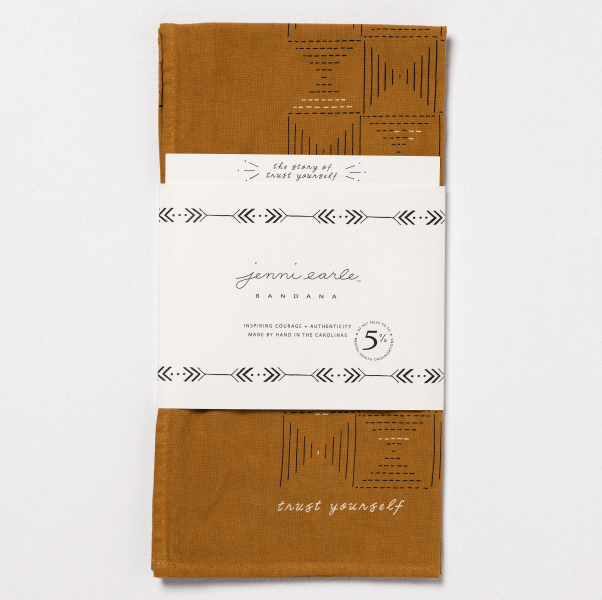 'trust yourself' bandana