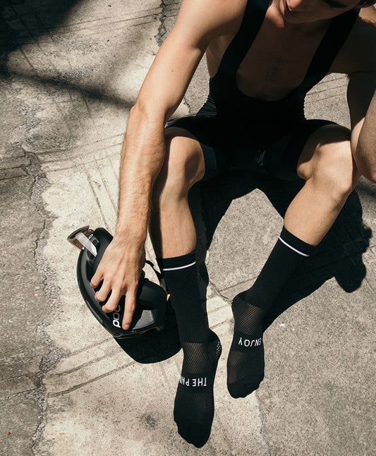 Oliver Otto Black Cycling Socks