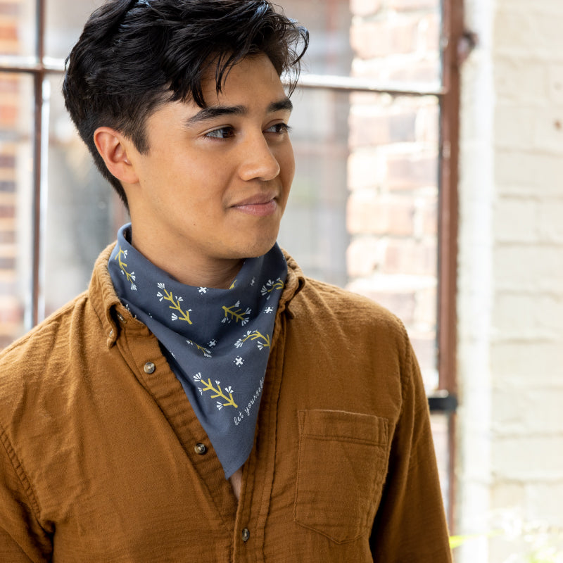 'let yourself bloom' bandana