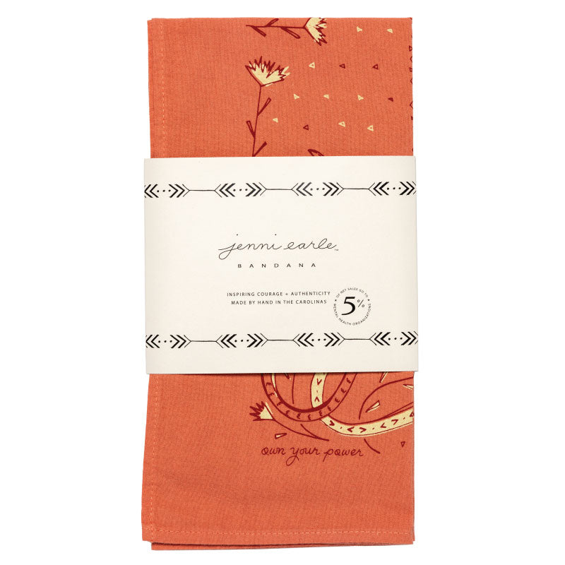 'own your power' bandana