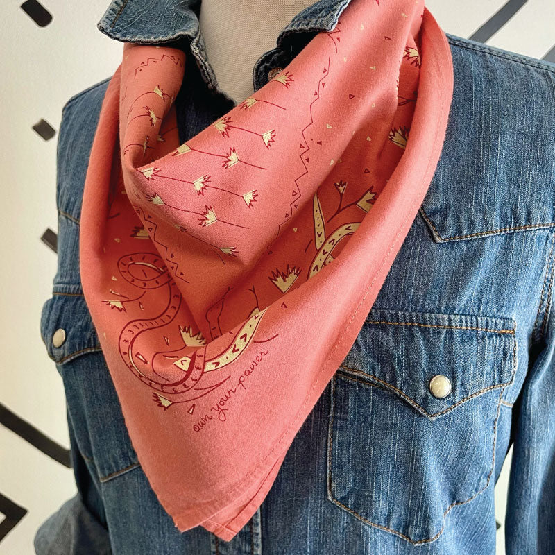 'own your power' bandana
