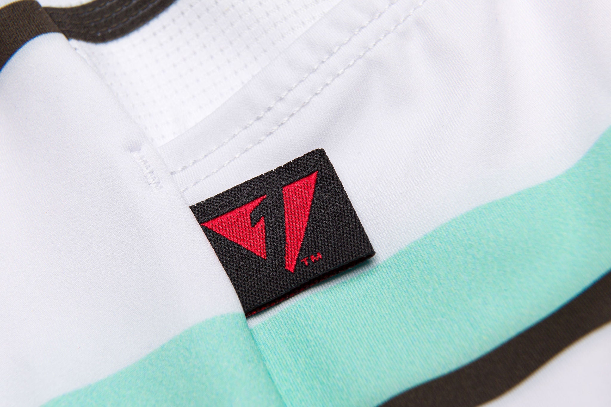 Kansept1 Women's ProSpec Rouleur SZ Jersey | Squadra Stripes | White/Celeste Green/Obsidian Black