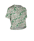 Voler Crop Tee–Summer Botanical