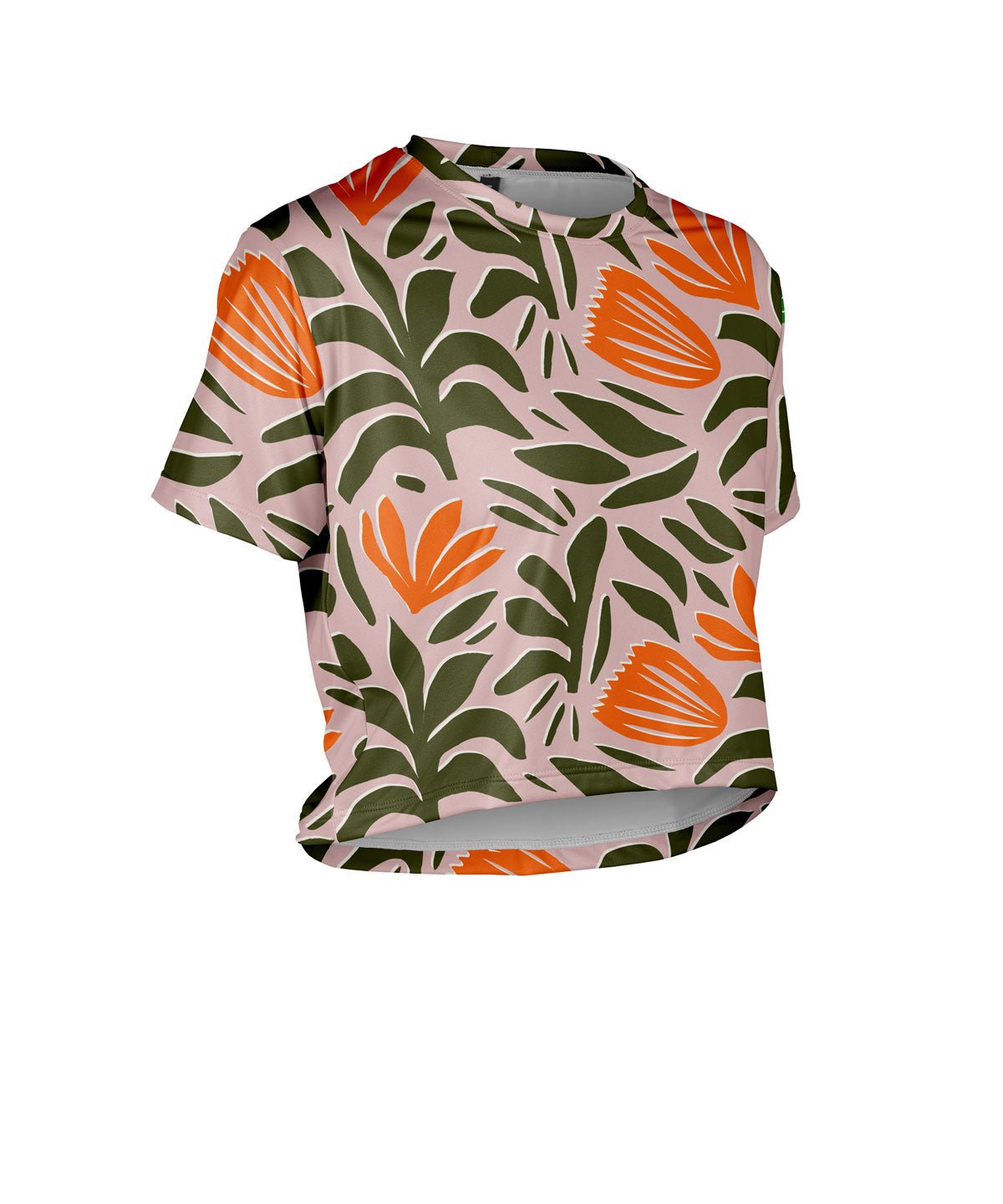 Voler Crop Tee–Summer Botanical