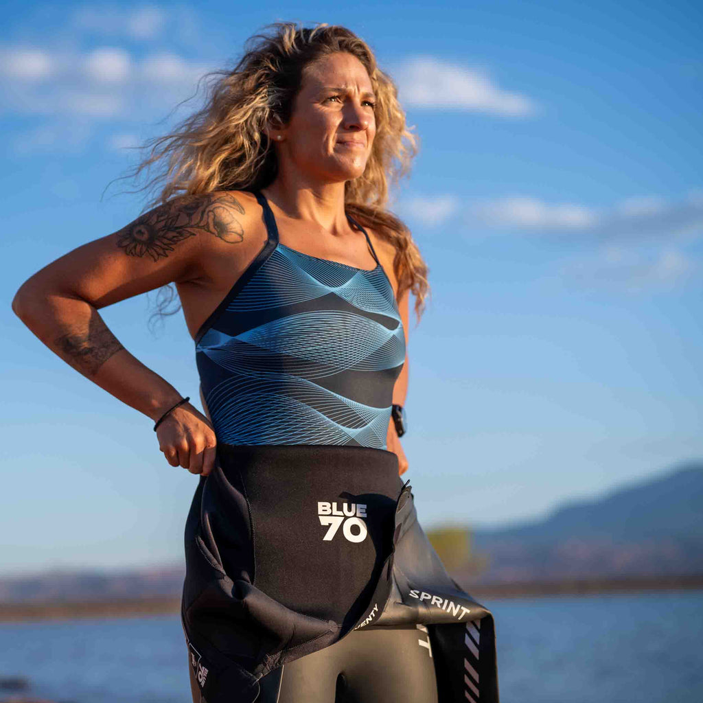 blueseventy Podium Racerback - Blue Echoes