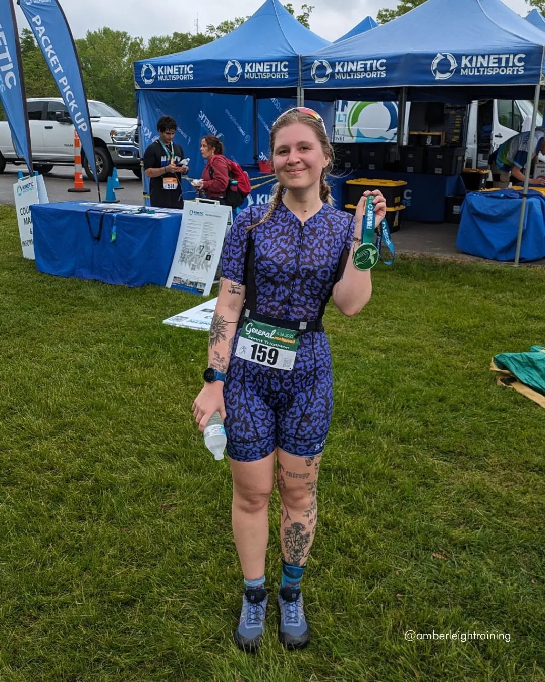Performance Tri Suit - Iris Leopard