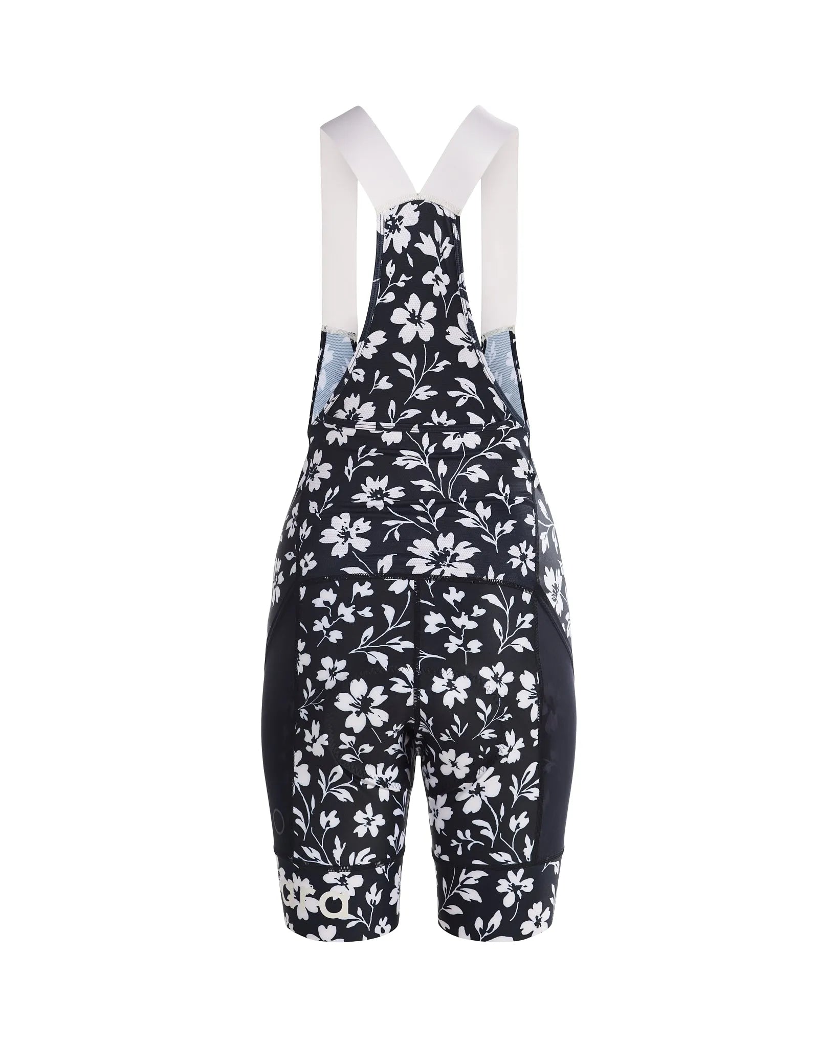 Samsara Adventure Bib Shorts - Black Floral Maze