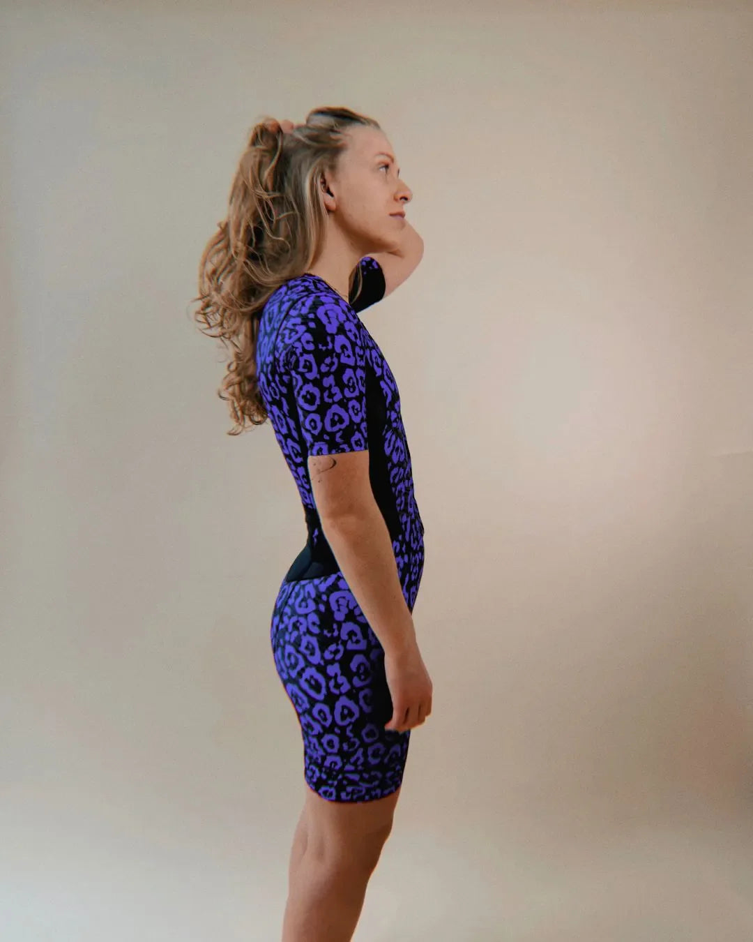 Performance Tri Suit - Iris Leopard