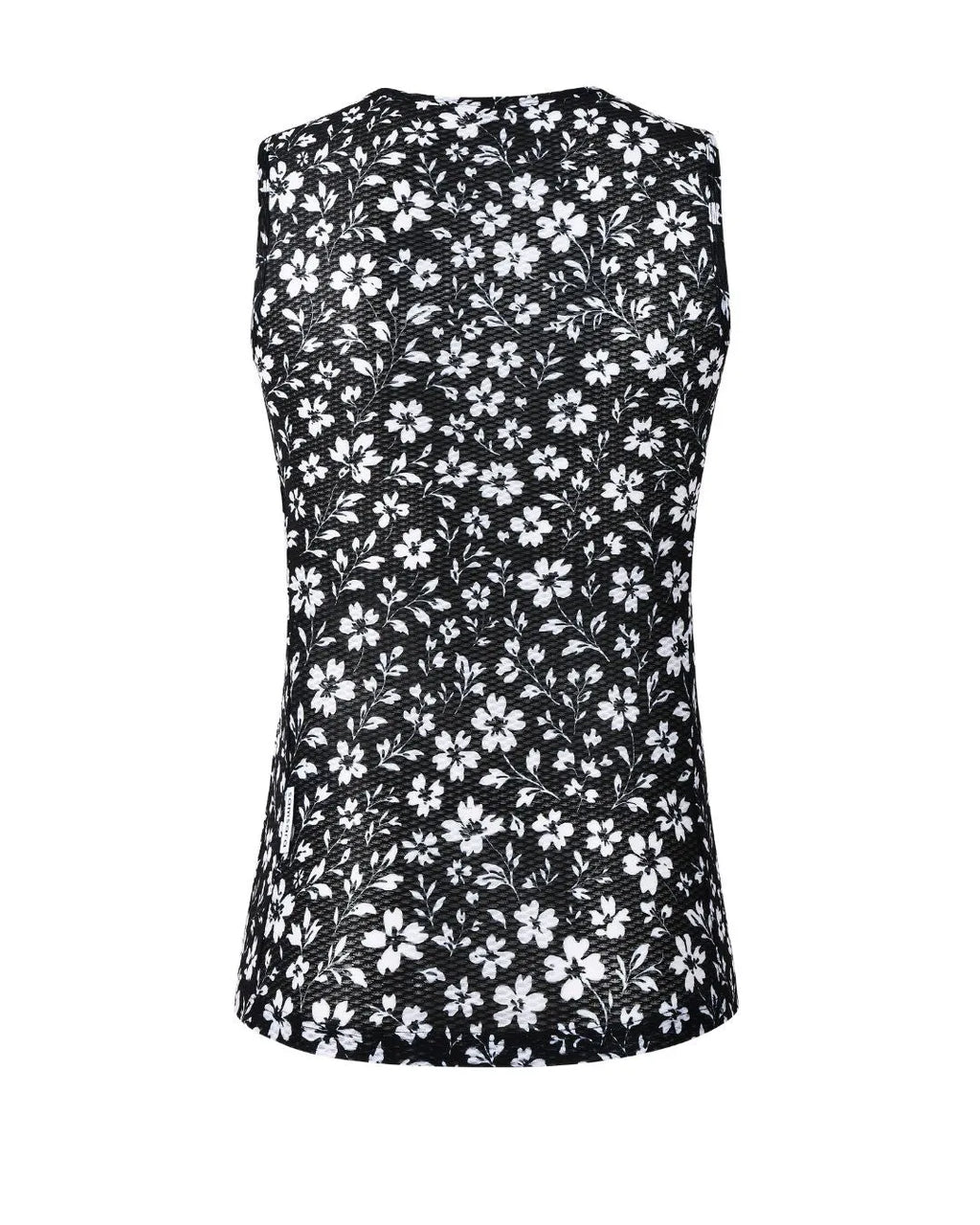 Samsara Sleeveless Base Layer - Black Floral Maze