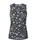 Samsara Sleeveless Base Layer - Black Floral Maze