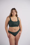 Cleo Square Neck Bikini Top - Jungle