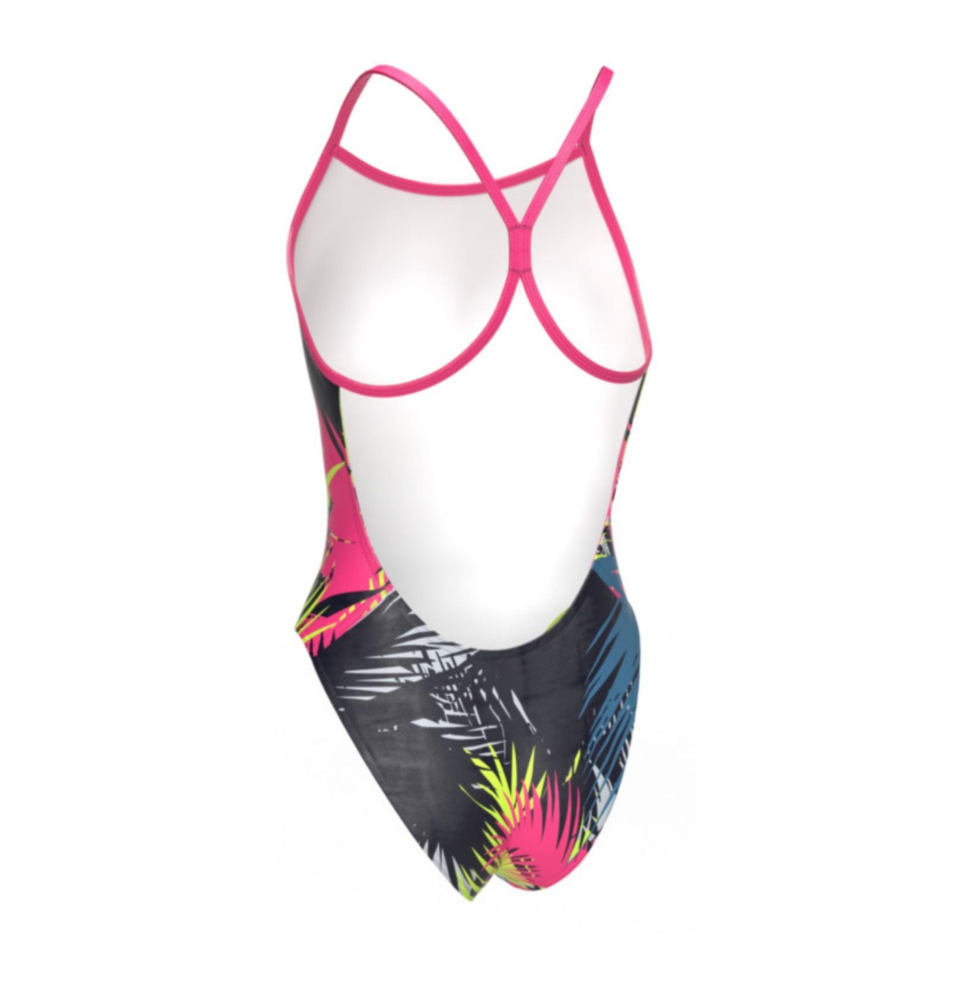 COCONUT LEAVES WOMEN'S LIGHTBACK ONE PIECE ATHLETIC SWIMSUIT