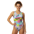 FUNNY TROPICS WOMEN'S XBACK SWIMSUIT