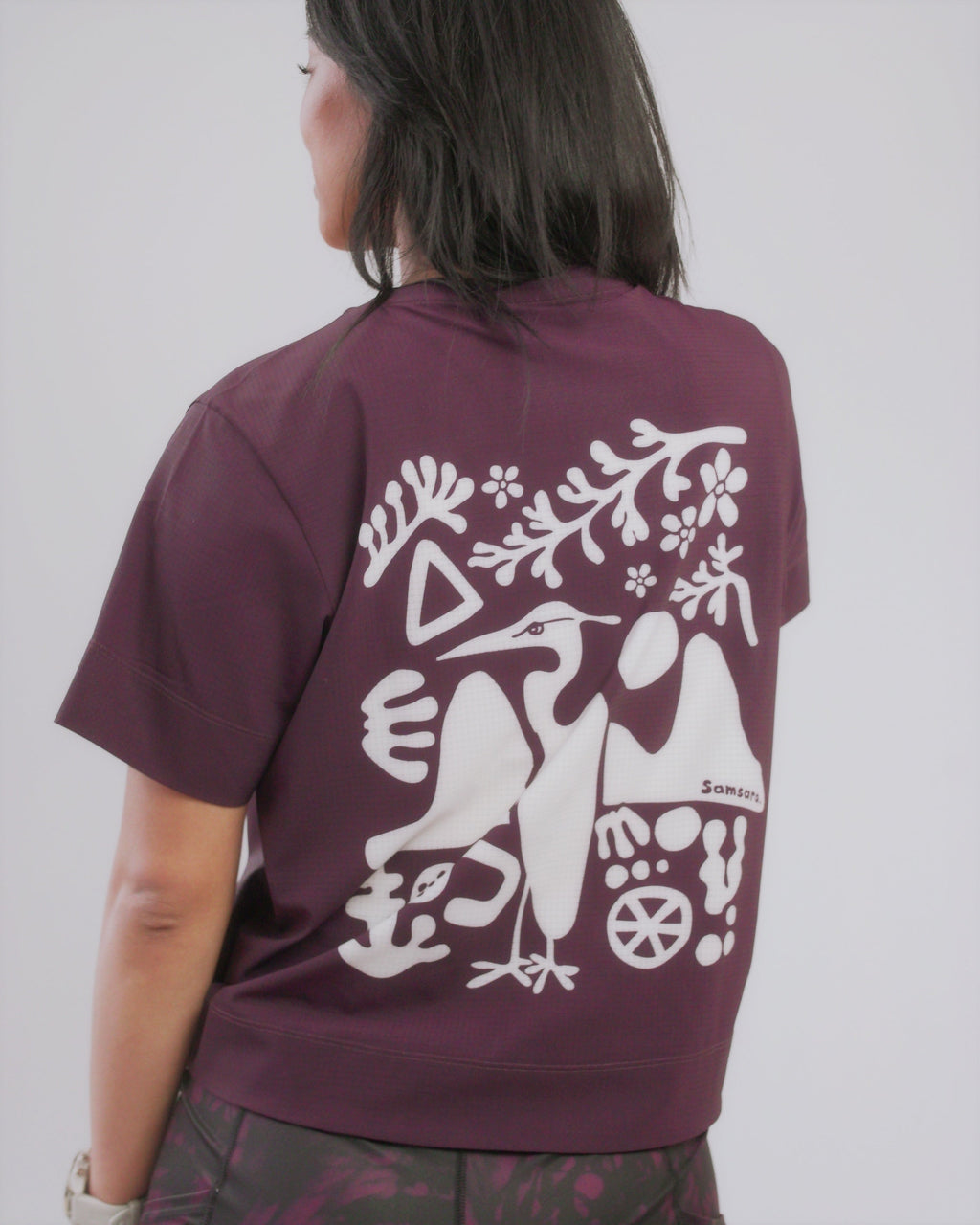 Samsara Technical Tee - Heron Berry