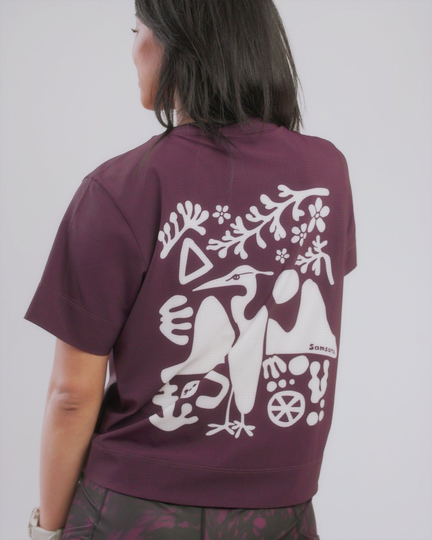 Samsara Technical Tee - Heron Berry