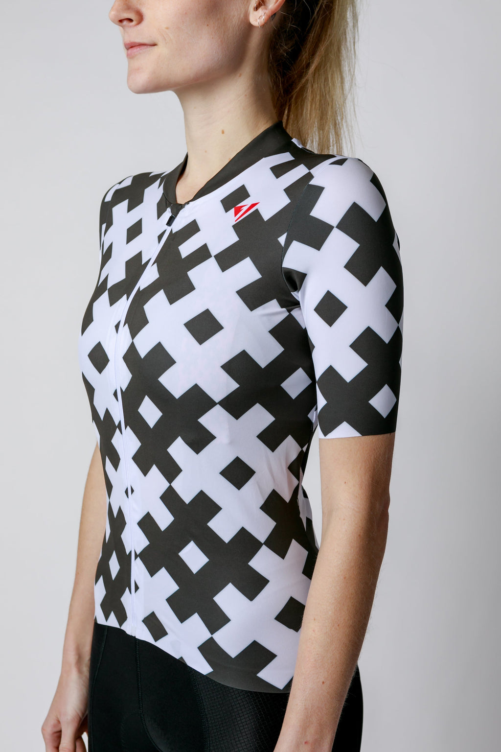 Kansept1 Women's ProSpec Rouleur SZ Jersey | #HashTag Macro | Obsidian Black/White