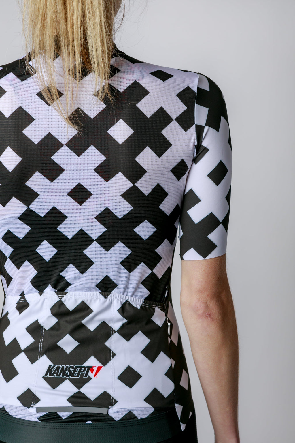 Kansept1 Women's ProSpec Rouleur SZ Jersey | #HashTag Macro | Obsidian Black/White