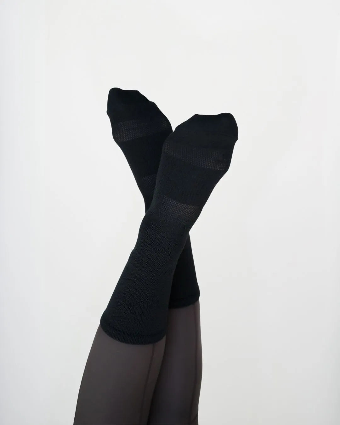 Samsara Merino Performance Socks - Black Floral