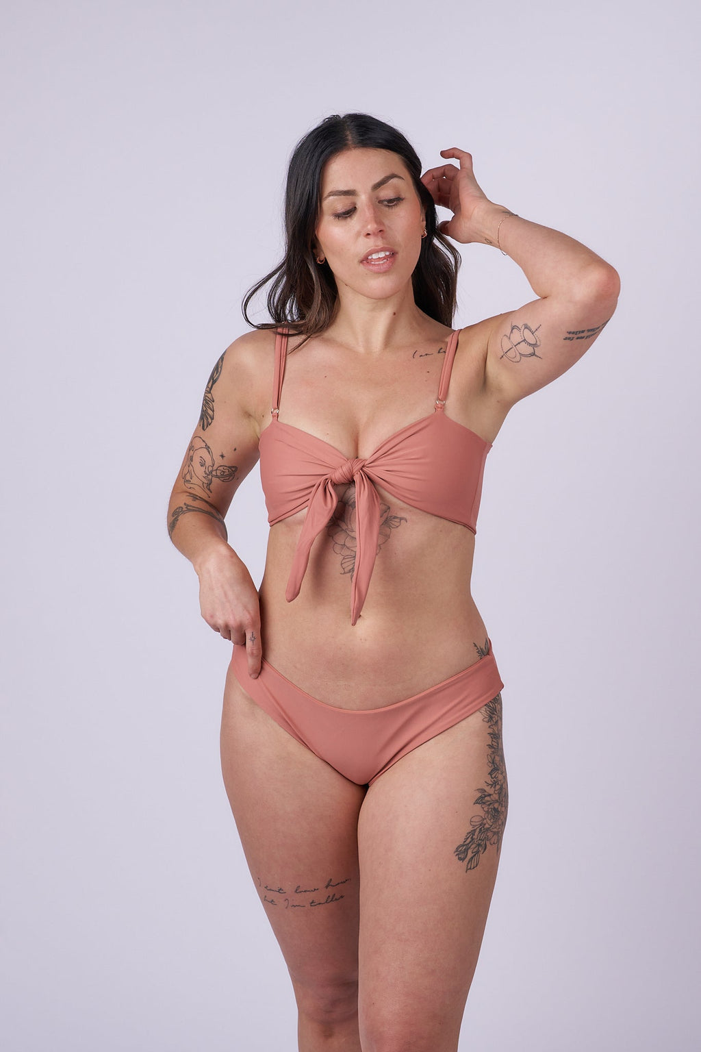 Mila Low Rise Bikini Bottom - Blush