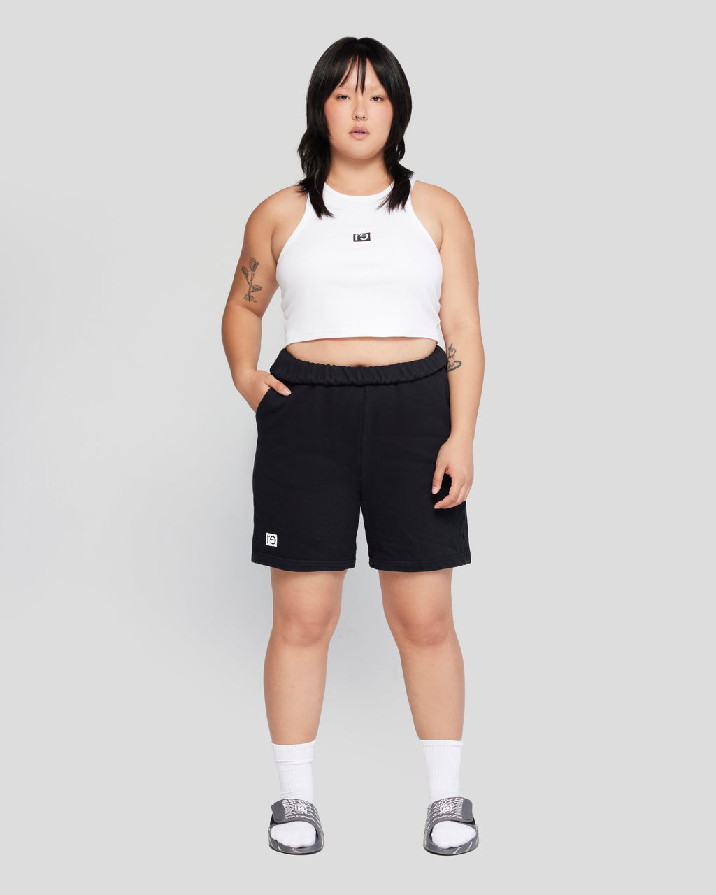 re—inc Core Crop Rib Tank
