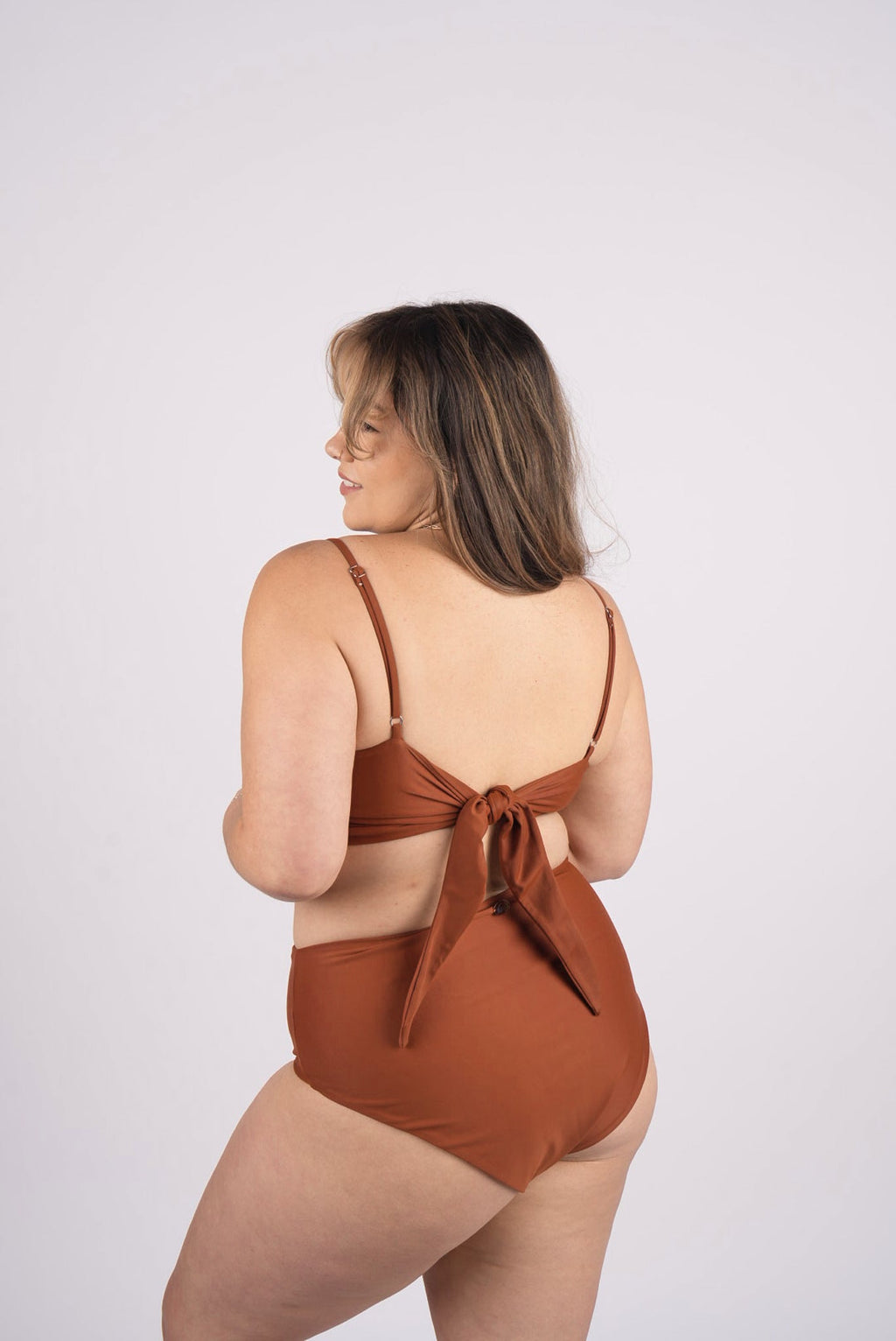 Kona Tie Back Bikini Top - Spice