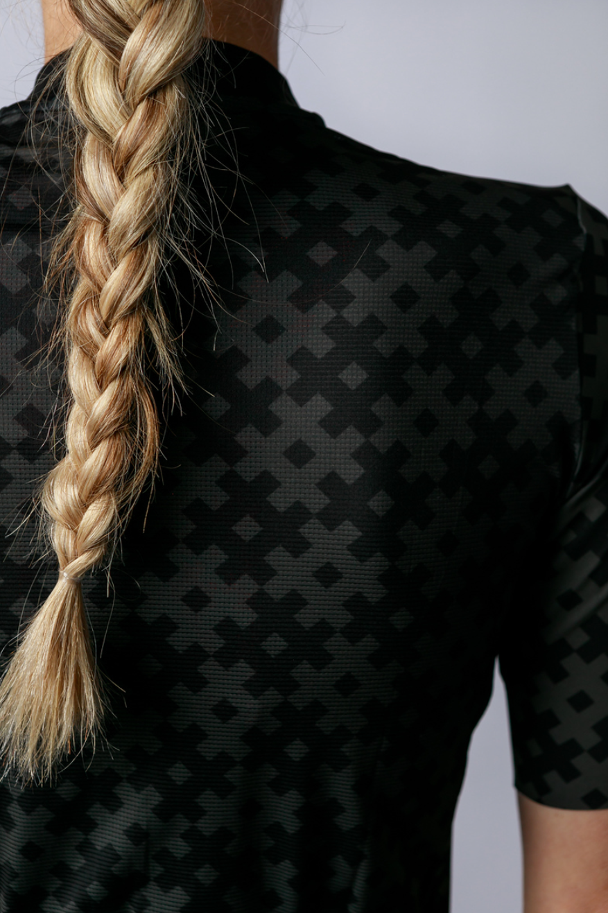 Kansept1 Women's ProSpec Rouleur SZ Jersey | #HashTag | Obsidian Black/Asphalt Gray