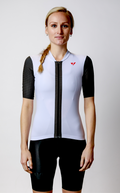 Kansept1 Women's ProSpec Rouleur SZ Jersey | TEAM ISSUE | WHITE with black CF race stripe