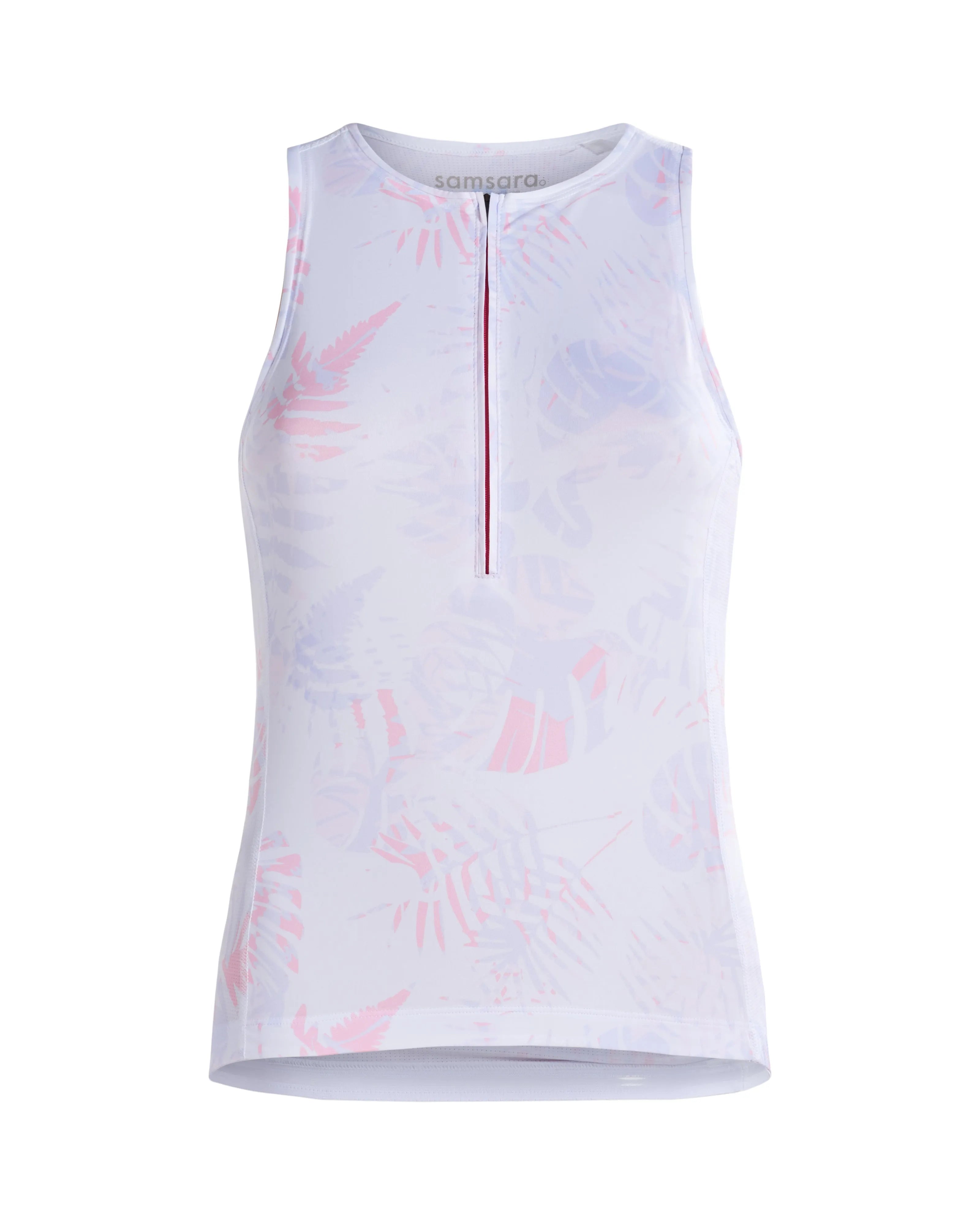 Samsara Sleeveless Jersey - Prosecco Palm