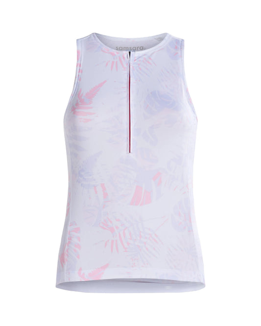 Samsara Sleeveless Jersey - Prosecco Palm