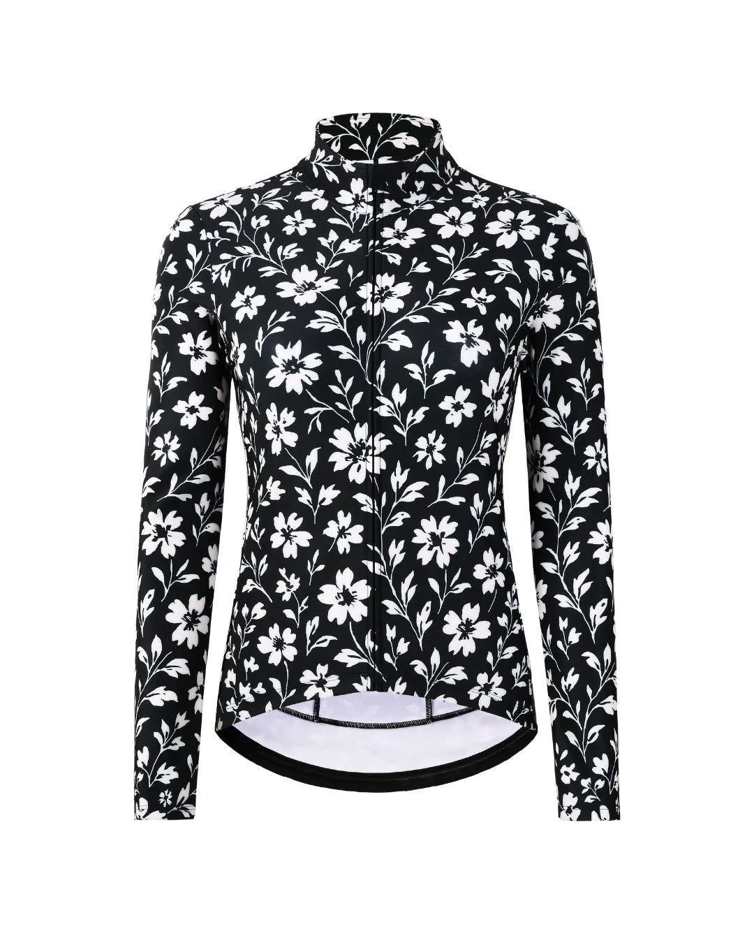 Samsara Transition Long-Sleeve Jersey - Black Floral Maze
