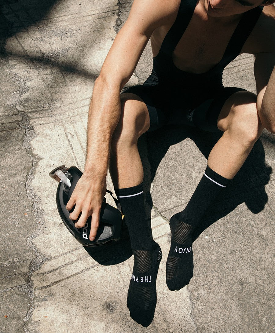 Oliver Otto Black Cycling Socks