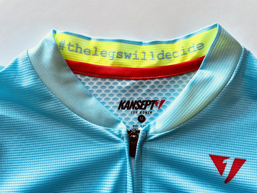 Kansept1 Women's ProSpec Ventoux Jersey | COLORBLOCK print | Tiffany BLUE/HiViz Yellow