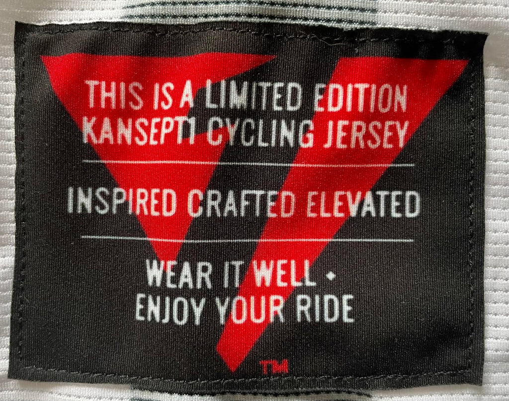 Kansept1 Women's ProSpec Rouleur SZ Jersey | TEAM ISSUE | WHITE with black CF race stripe
