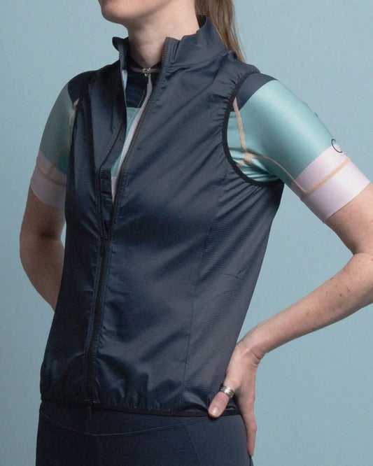 Samsara Cycle Stop The Wind Cycling Vest - Twilight Navy