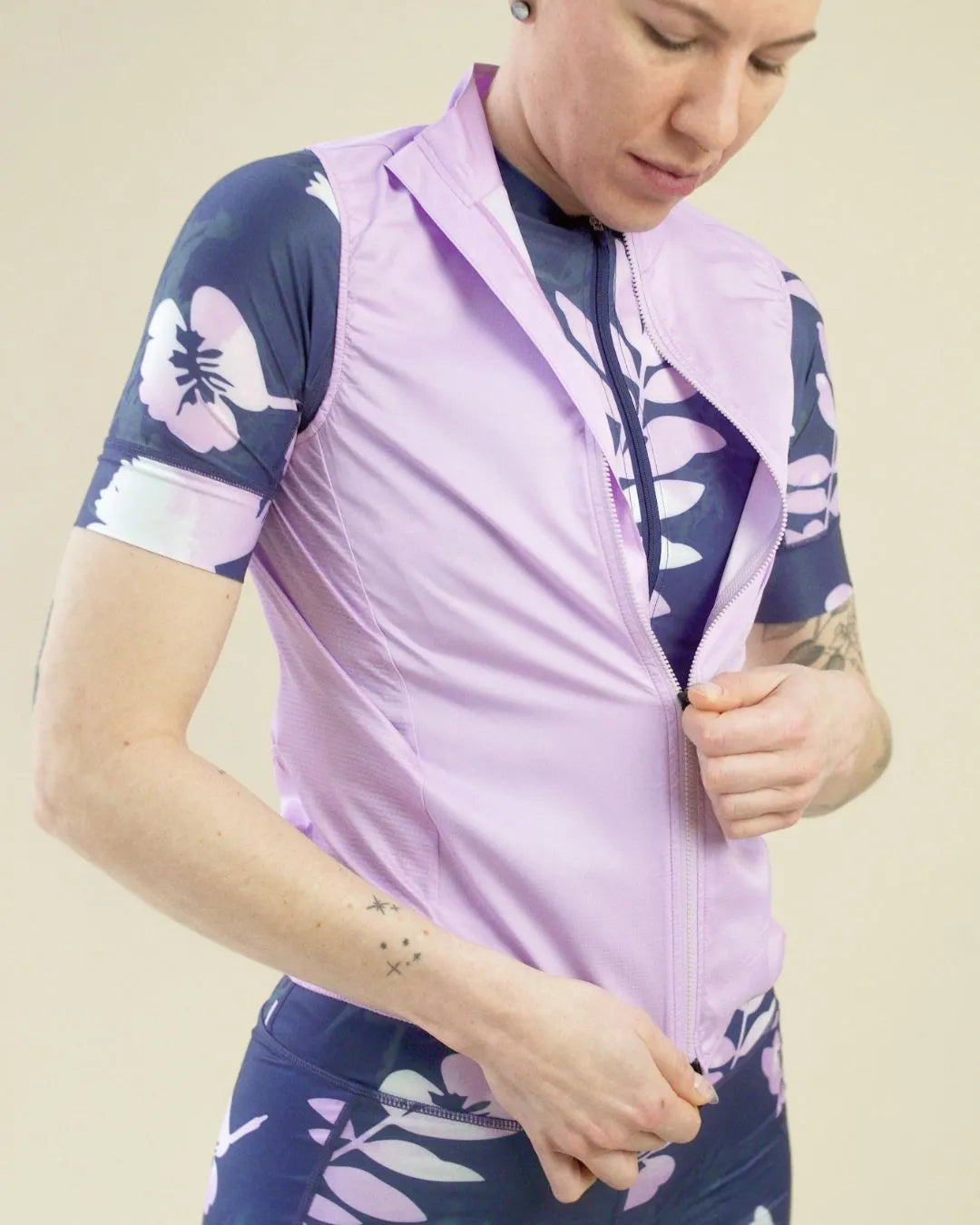 Samsara Stop The Wind Cycling Vest - Orchid