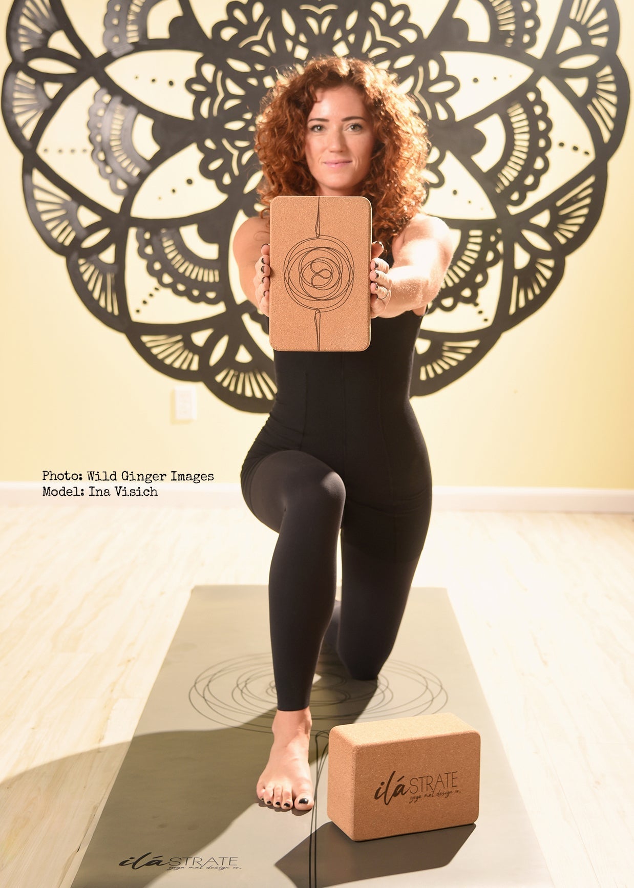 iláSTRATE Cork Yoga Block